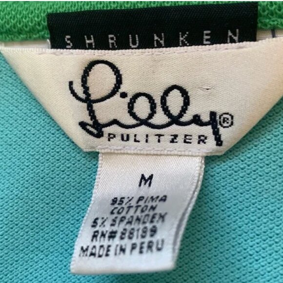 Lilly Pulitzer Golf Outdoor Long Sleeve Waffle Knit Midweight Cotton Spandex M - Picture 3 of 6